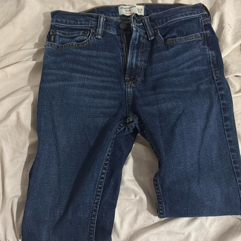 Abercrombie Kids skinny jeans dark blue